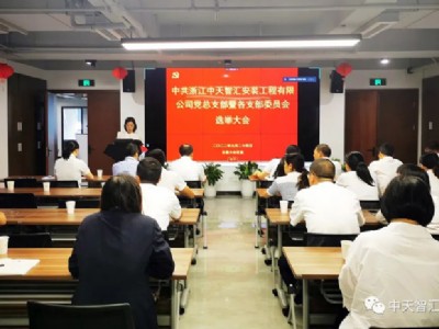 勇担新使命 迈向新征程--中共中天智汇安装党总支成功举行换届选举